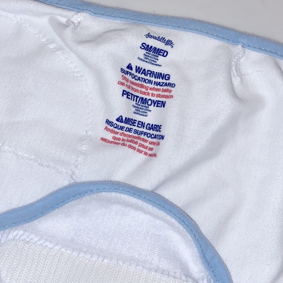 EUC SwaddleMe 3 Pack Set Easy Change Velcro Swaddles Blue Star Print (S/M) - Picture 8 of 8